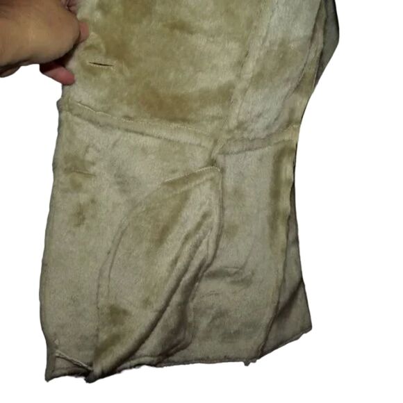 OSCAR PIEL Suede Leather Jacket, M, Faux Sherpa lining, VINTAGE, Pockets - Picture 14 of 14